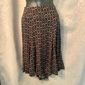 Apt 9 Petites brown swing skirt. EUC! Size PL.